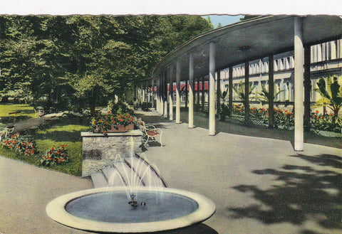 AK Bad Gleichenberg. Partie am Wandelgang. (1956-57)