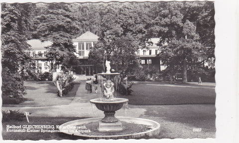 AK Heilbad Gleichenberg. Kuranstalt Kleiner Springbrunnen im Kurpark.