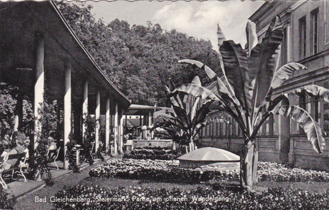 AK Bad Gleichenberg. Partie am offenen Wandelgang. (1961)