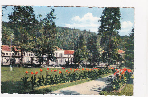 AK Bad Gleichenberg. Kurpark Motiv mit Kurmittelhaus. (1955-56)