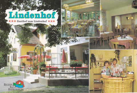 AK Bad Radkersburg. Laafeld 22. Gasthof Zum Lindenhof E. V. Kollmanitsch.