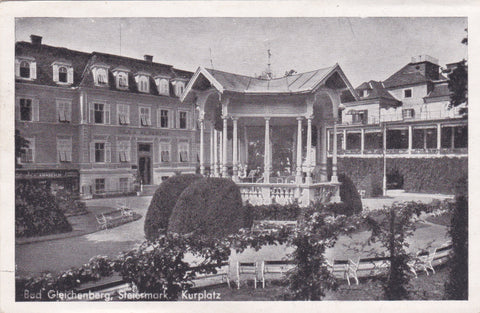 AK Bad Gleichenberg. Kurplatz. (1948-49)