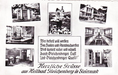 AK Herzliche Grüsse aus Heilbad Gleichenberg. (1955-56)