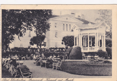 AK Bad Gleichenberg. Kurpark mit Musik. (1935)