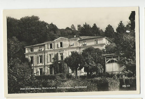 AK Bad Gleichenberg. Hotel Pension Annahof. (1949-50)
