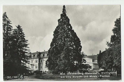 AK Bad Gleichenberg. Wellingtonia mit Villa Albrecht und Musik - Pavillon.