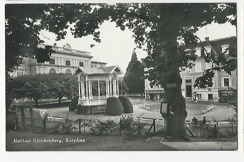AK Heilbad Gleichenberg, Kurplatz (Villa Albrecht mit Buchhandlung Kienreich, Humanic) (1939)