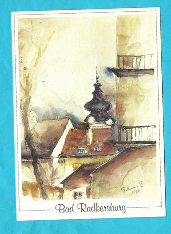 AK Bad Radkersburg. Aquarell, Gerhard Guttmann.