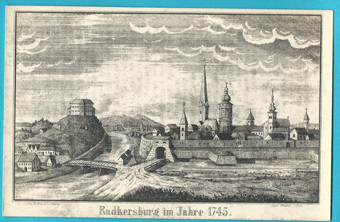AK Radkersburg im Jahre 1745.