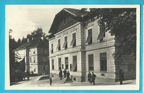 AK Kurort Gleichenberg. Postamt u. Karolinenhof. (1928)