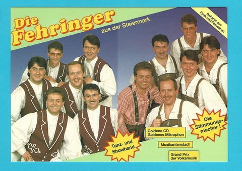 Autogrammkarte Die Fehringer.
