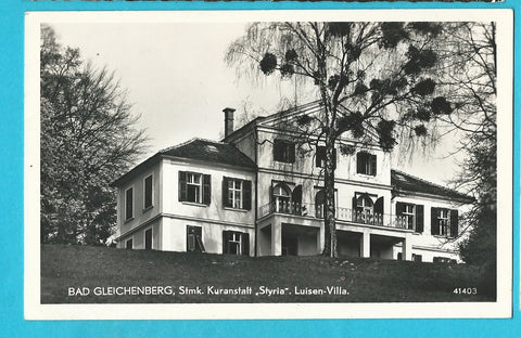 AK Bad Gleichenberg. Kuranstalt Styria. Luisen-Villa.