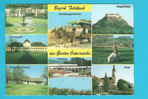 AK Pferdewagenfahrten im Bezirk Feldbach dem Garten Österreichs.