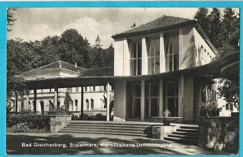 AK Bad Gleichenberg. Kurmittelhaus. (Haupteingang).