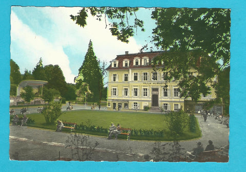 AK Bad Gleichenberg. Kurplatz mit Musikpodium u. Wellingtonia.
