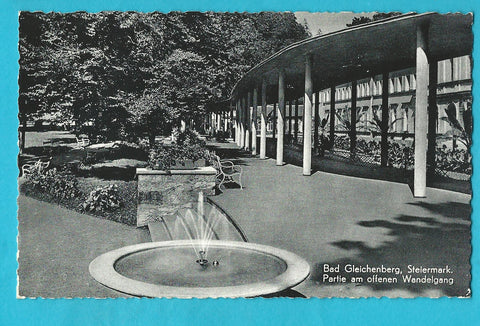 AK Bad Gleichenberg. Partie am offenen Wandelgang. (1955-56)