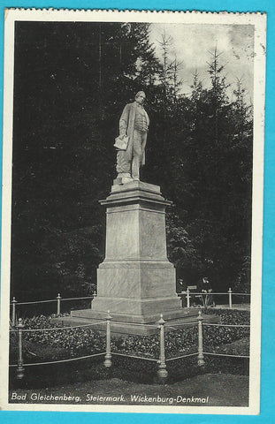 AK Bad Gleichenberg. Wickenburg-Denkmal. (1936)