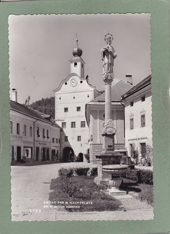 AK Gmünd. Hauptplatz mit Stadttor.