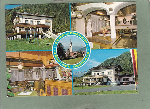 AK Obervellach. Semslach 34. Gasthof Pension Semslacherhof. W. Schmalzer.