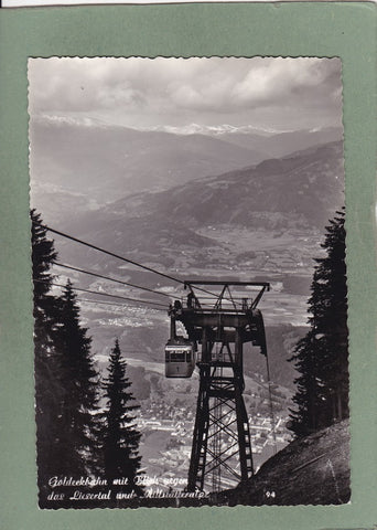 AK Goldeckbahn mit Blick gegen das Liesertal und Millstätteralpe.