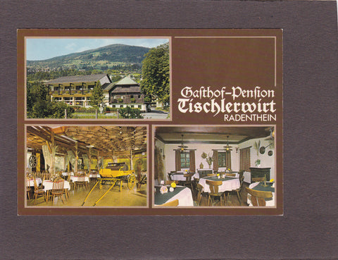 AK Radenthein. Gasthof Pension Tischlerwirt. Fam. Hinteregger.