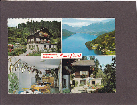 AK Döbriach Millstättersee. Frühstückspension Karl Pertl. Starfach 26.
