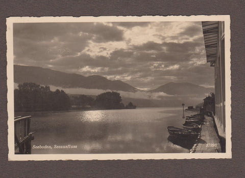 AK Seeboden, Seeausfluss. (um1939)