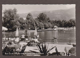 AK Seeboden. Blick von der Terrasse Seehotel Steiner geg. Tschiernock.