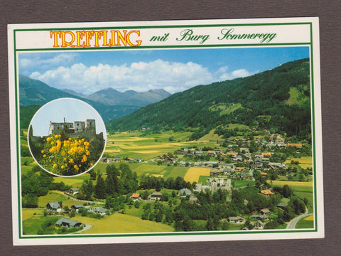 AK Treffling mit Burg Sommeregg.