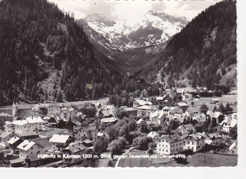 AK Mallnitz. Blick gegen Tauerntal mit Geisel.