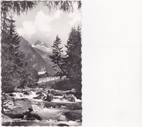 AK Seebachtal bei Mallnitz mit Ankogel.