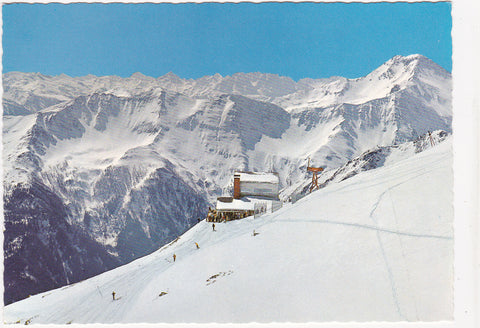AK Wintersportplatz Mallnitz. Bergstation der Ankogelbahn.