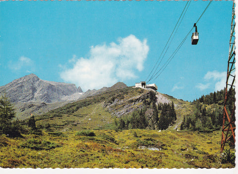 AK 1. Sektion der Ankogelbahn gegen Mittelstation.