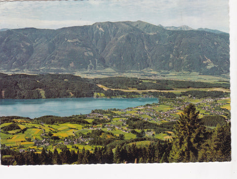 AK Ausblick vom Tschiernock. Seeboden am Millstättersee.