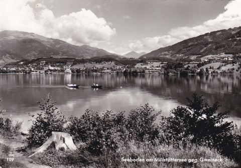 AK Seeboden am Millstättersee gegen Gmeineck.