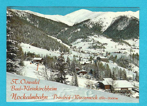AK St. Oswald. Bad Kleinkirchheim. Nockalmbahn Priedröf-Wiesernock.