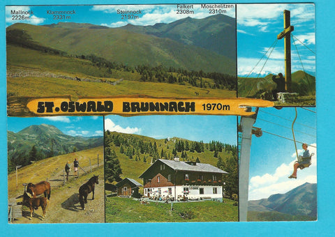 AK St. Oswald Bad Kleinkirchheim. Brunnach.
