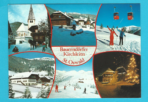AK Bauerndörfer Kirchleitn. St. Oswald.
