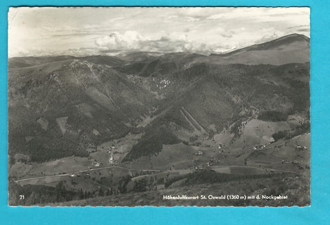 AK St. Oswald mit dem Nockgebiet.