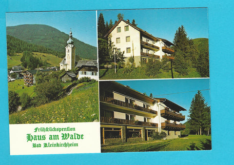 AK Bad Kleinkirchheim 45. Frühstückspension Haus am Walde. Matthias Krenn.