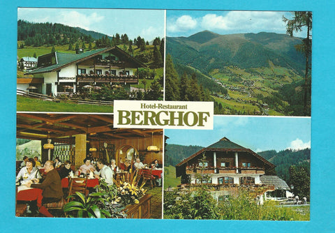 AK St. Oswald. Bad Kleinkirchheim. Hotel Restaurant Berghof.