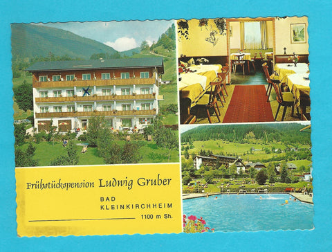 AK Bad Kleinkirchheim. Bach 42. Frühstückspension Ludwig Gruber.