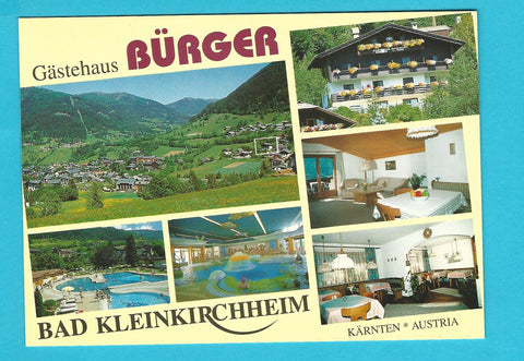 AK Bad Kleinkirchheim. Gästehaus Bürger. Bach 100.