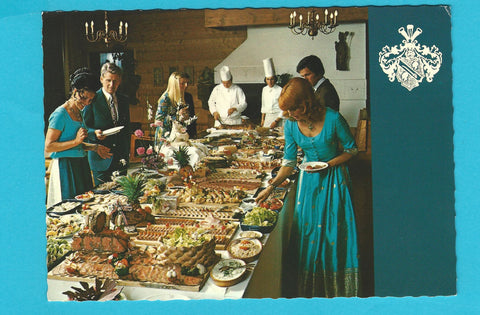 AK Bad Kleinkirchheim. Kurhotel Ronacher. Das kalte Buffet.