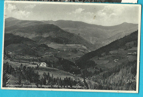 AK St. Oswald. Alpengasthof Schneeweis.