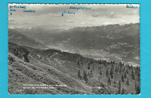 AK Goldeckbahn Blick ins Mölltal. Spittal.