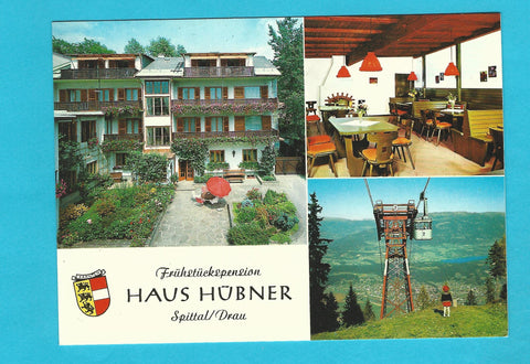 AK Spittal/Drau. Frühstückspension Haus Hübner. Schillerstraße 20.