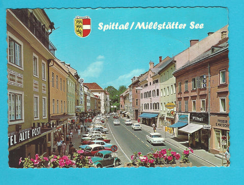 AK Spittal/Millstätter See. Hauptplatz.