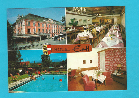 AK Spittal/Drau. Hotel Ertl. Bes. Fam. Krobath.