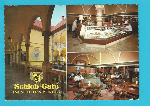 AK Schloss Cafe im Schloß Porcia. Spittal/Drau.